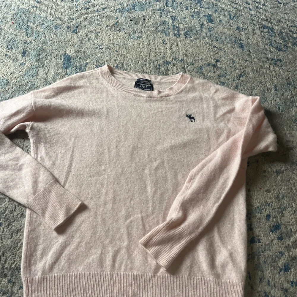 Abercrombie & fitch baby pink cashmere sweater XS - Picture 4 of 6